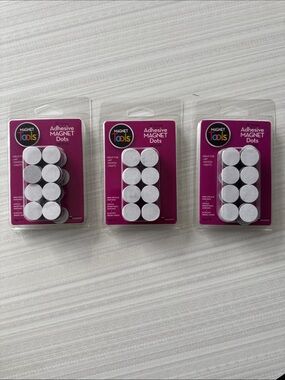 🧲 Adhesive Magnet Dots – 3 Packs (300 Total) | Classroom / Craft Supply